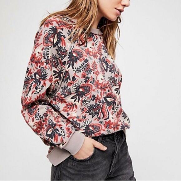 Free People Go On Get Floral Sweater - Picture 1 of 6